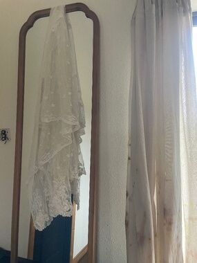 Antique French Tulle Bridal Veil